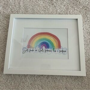 Framed Rainbow Wall Art 8x10”